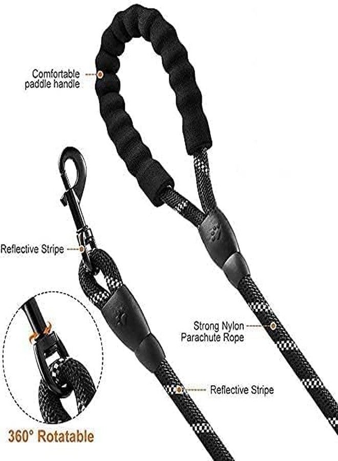 CHEENNY Dog Leash 4FT Nylon Rope Cord Training Pet Walking Leashes for Medium Sized Pet Thick Reflective Heavy Duty Rope with Anti Slip Padded Cord for Dogs, Cats and Pets with Strong Hook(Multicolor) - Image 5